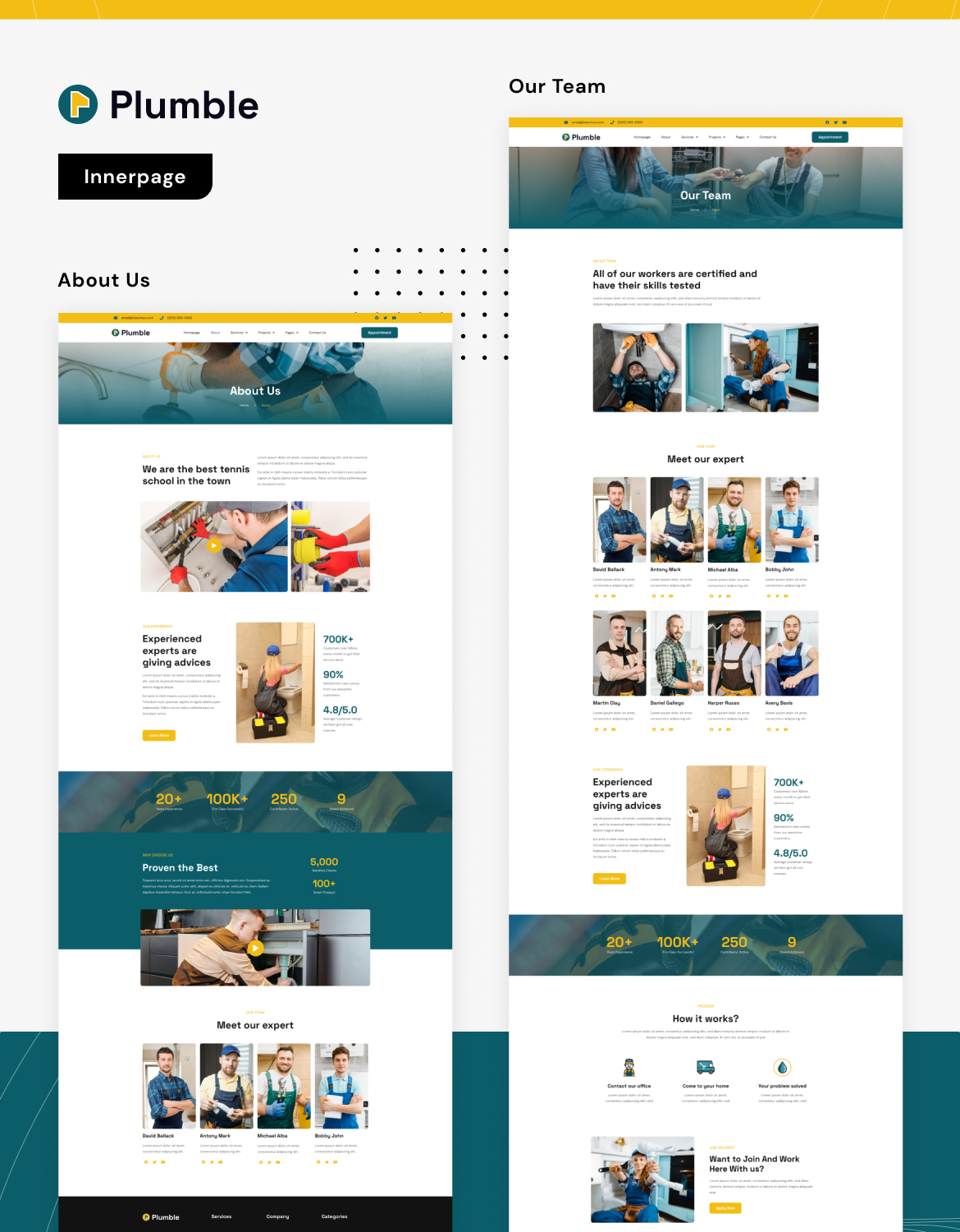 Plumble - Plumbing Services Elementor Template Kit - 2