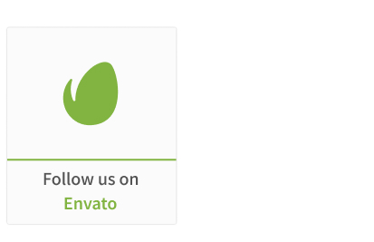 Follow us on Envato