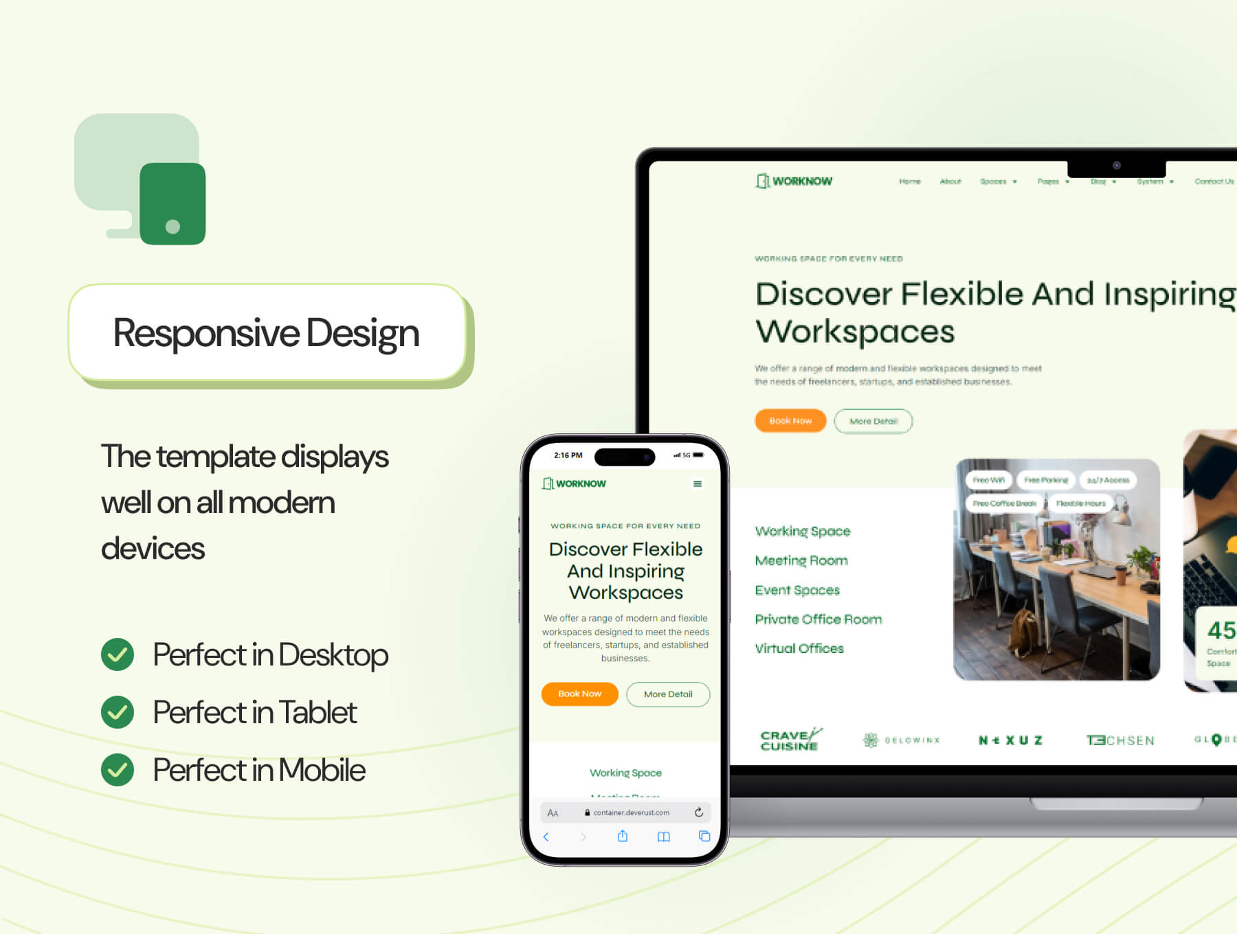 Worknow - Coworking Space Elementor Pro Template Kit - 6