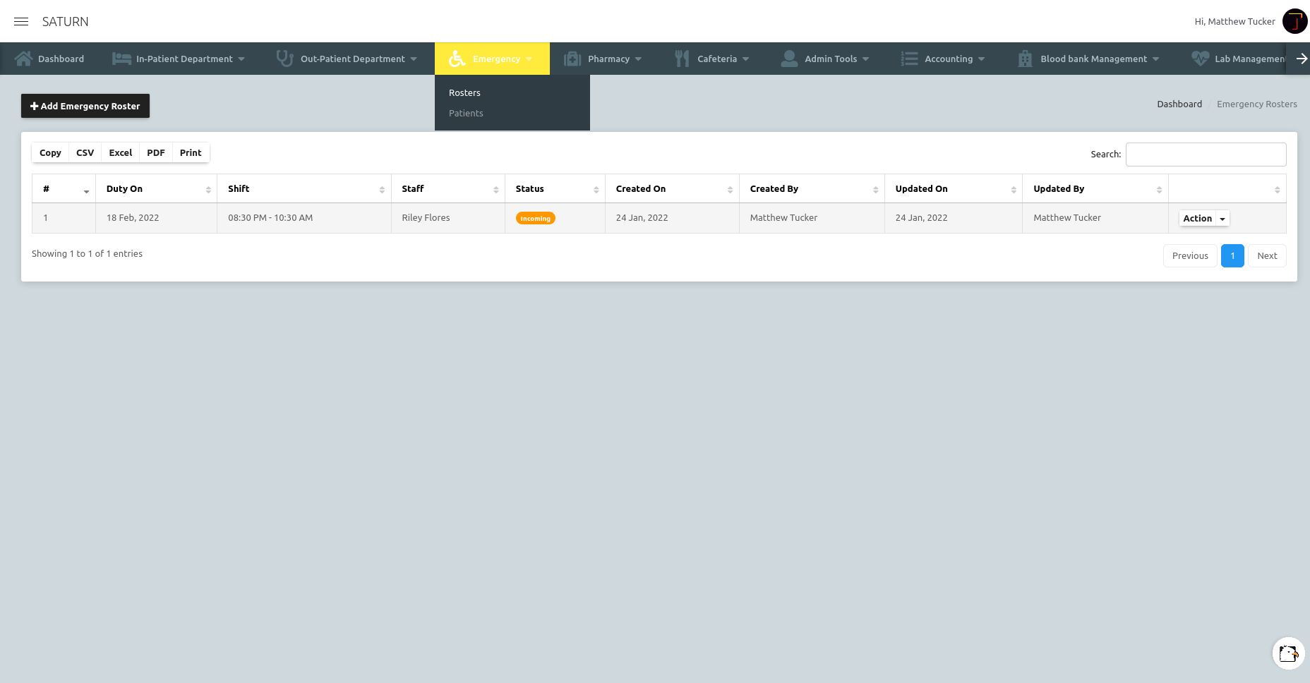 Saturn | Hospital Management System - 13