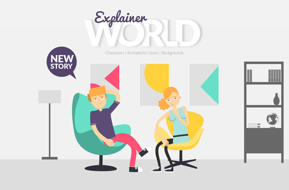 Videohive 21021730 Explainer World Video Toolkit Library - Free After Effects Template