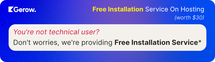 Free installation service