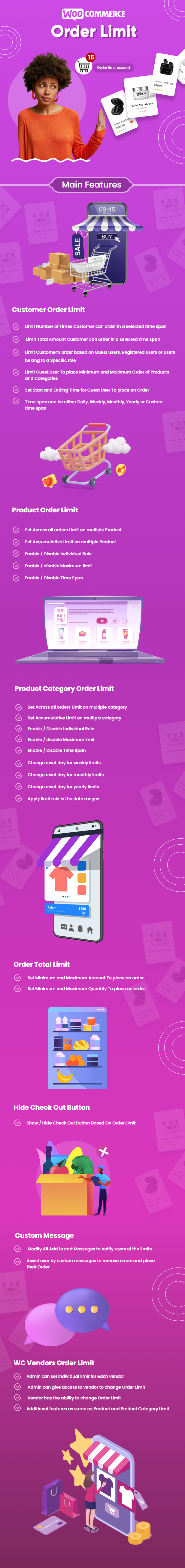 Woocommerce Order Limit Features
