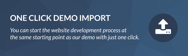 one click demo import