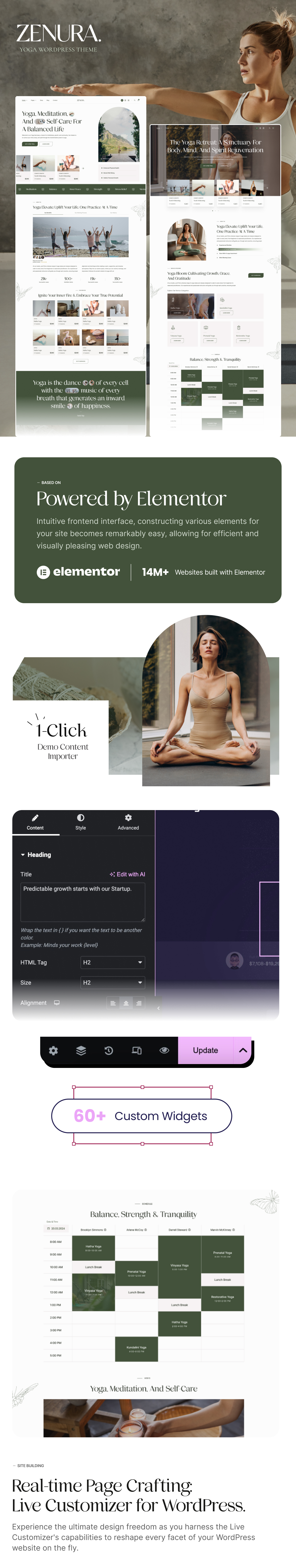 Zenura - Yoga WordPress Theme - 1