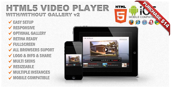 Ultra Video Gallery with Youtube, Vimeo, HTML5, Ads - 13