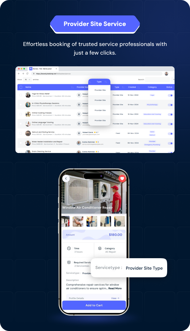 Fixit | Multi Vendor On Demand, Handyman, Home service Flutter App with Admin Complete Solution
