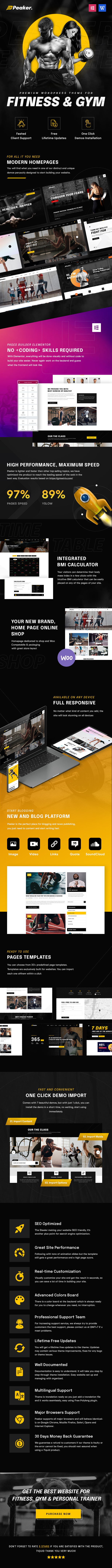 Peaker - Fitness & Gym WordPress Theme