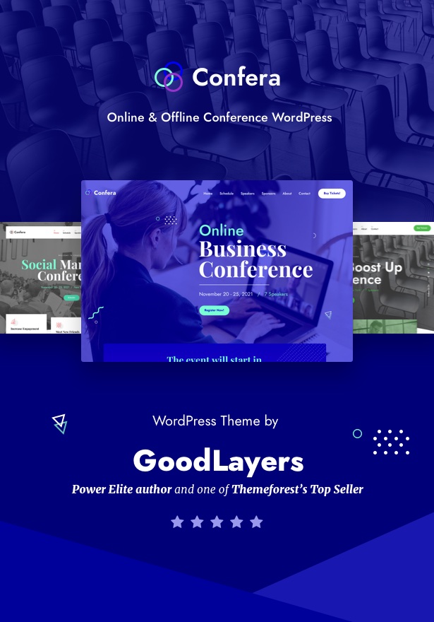 Confera - Online Conference & Event WordPress - 1