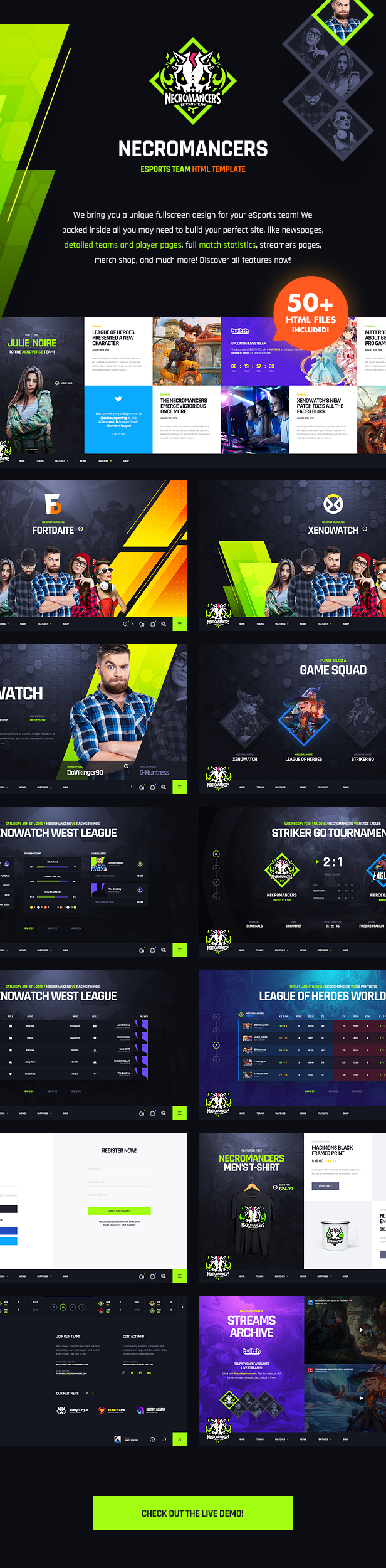 Necromancers - eSports Team HTML Template