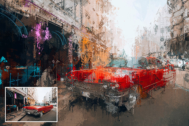 Impressionist Watercolor Photoshop Action - 4