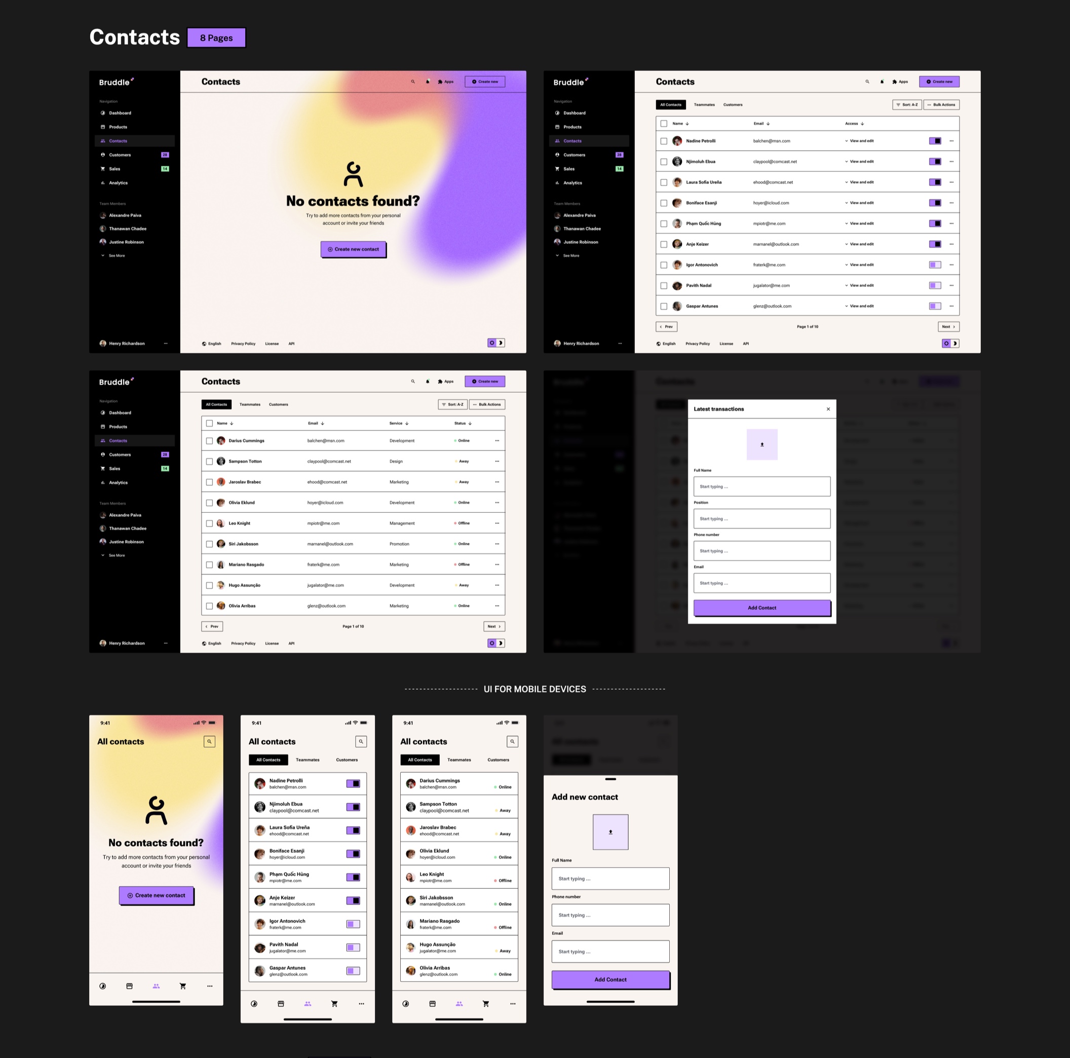 Bruddle - Neo Brutalism UI kit for SaaS Apps - 11