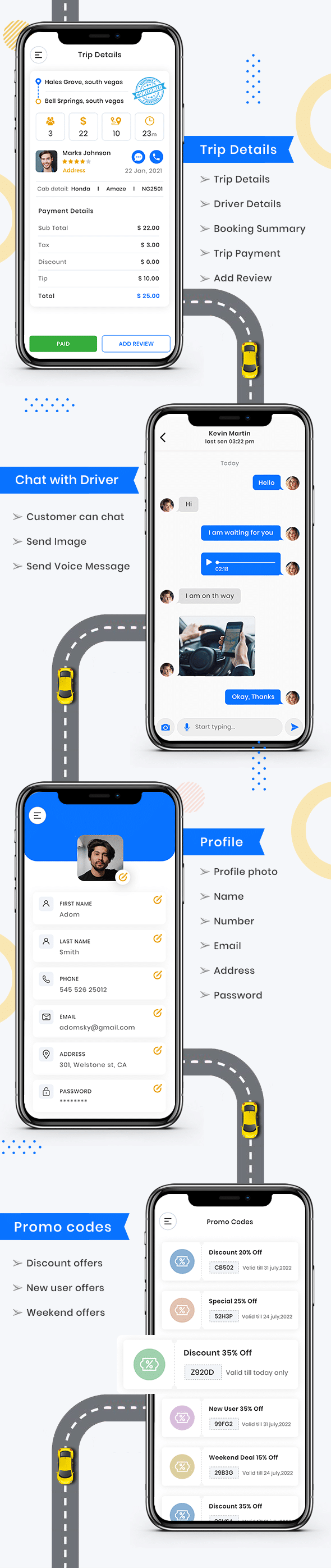 CabME - Flutter Complete Taxi app | Taxi Booking Solution - 10