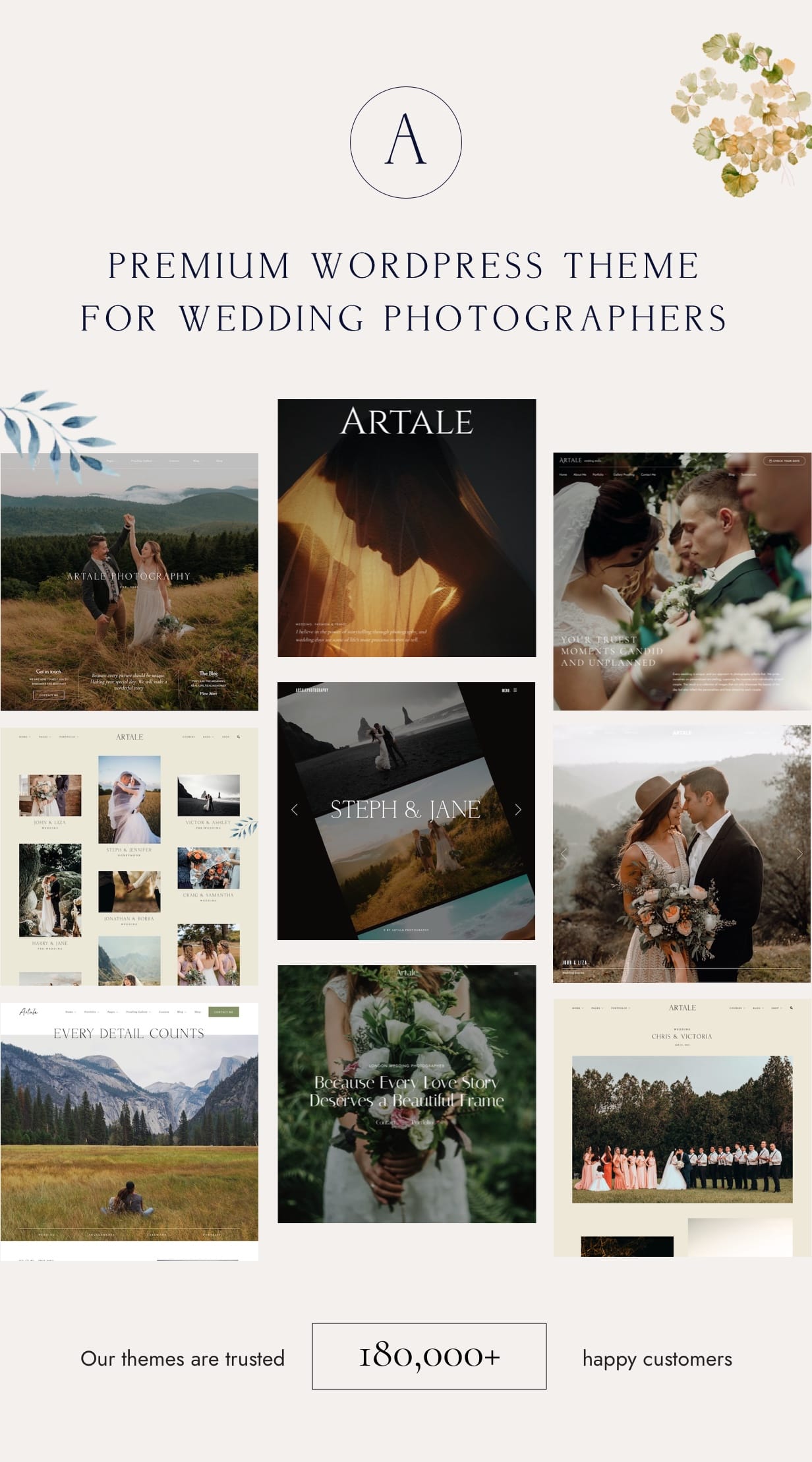 Artale | Wedding Photography WordPress