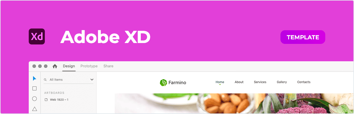 Farmino – Organic Food Template for XD