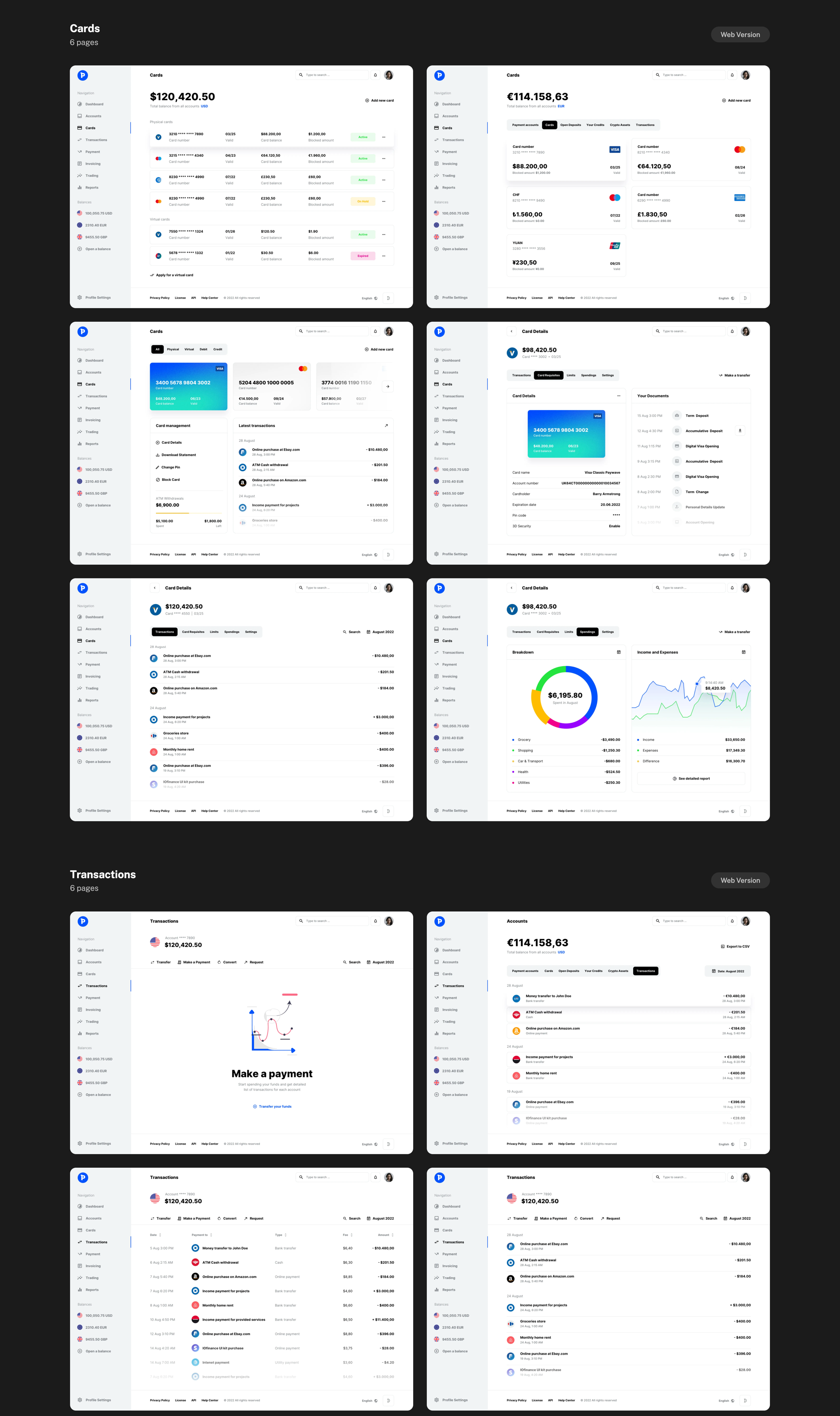Paysa - UI kit for FinTech and Banking Apps - 11