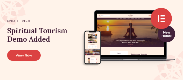 Page d'accueil du tourisme spirituel