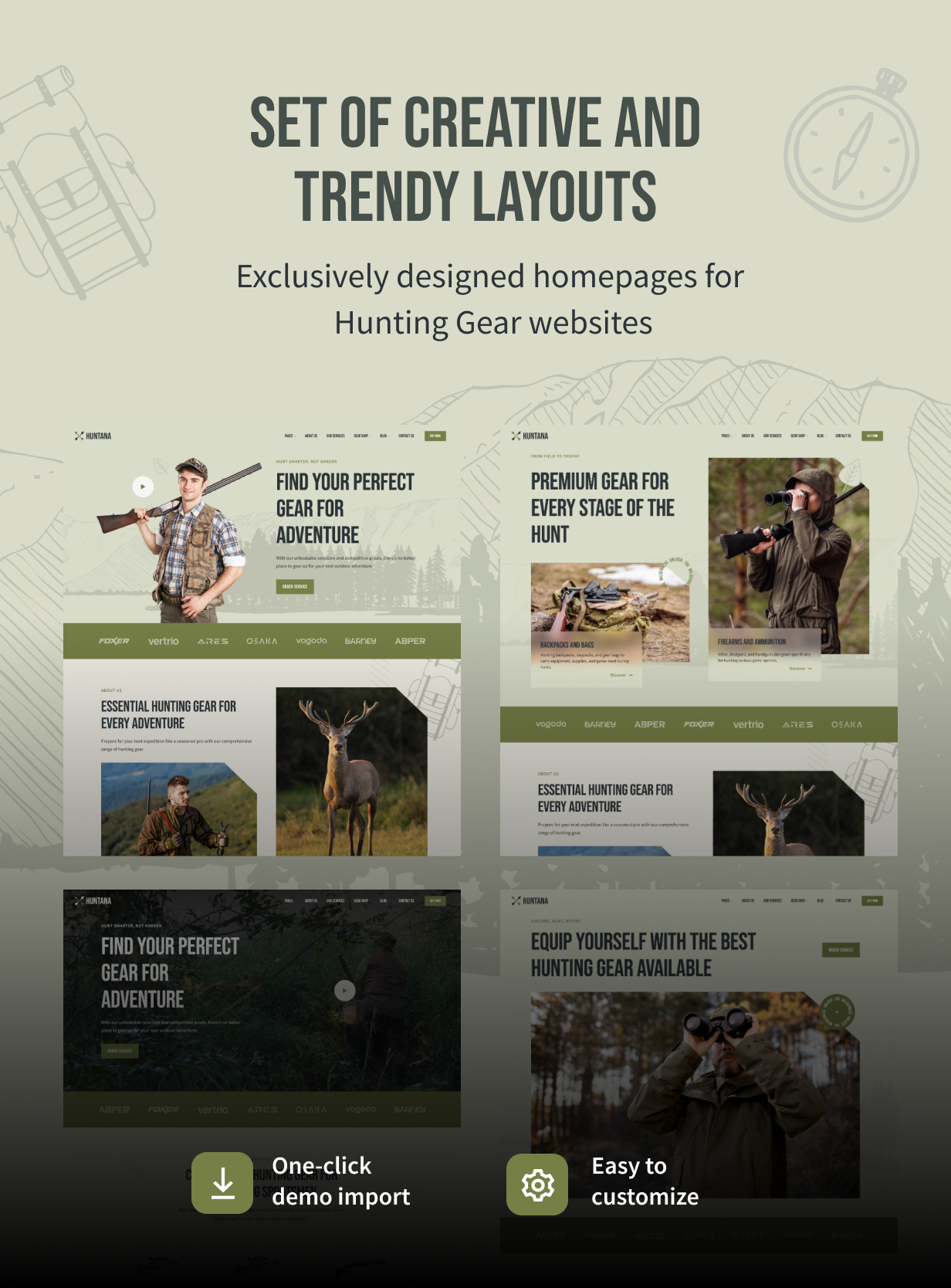 Hutana - Hunting Gear WordPress Theme