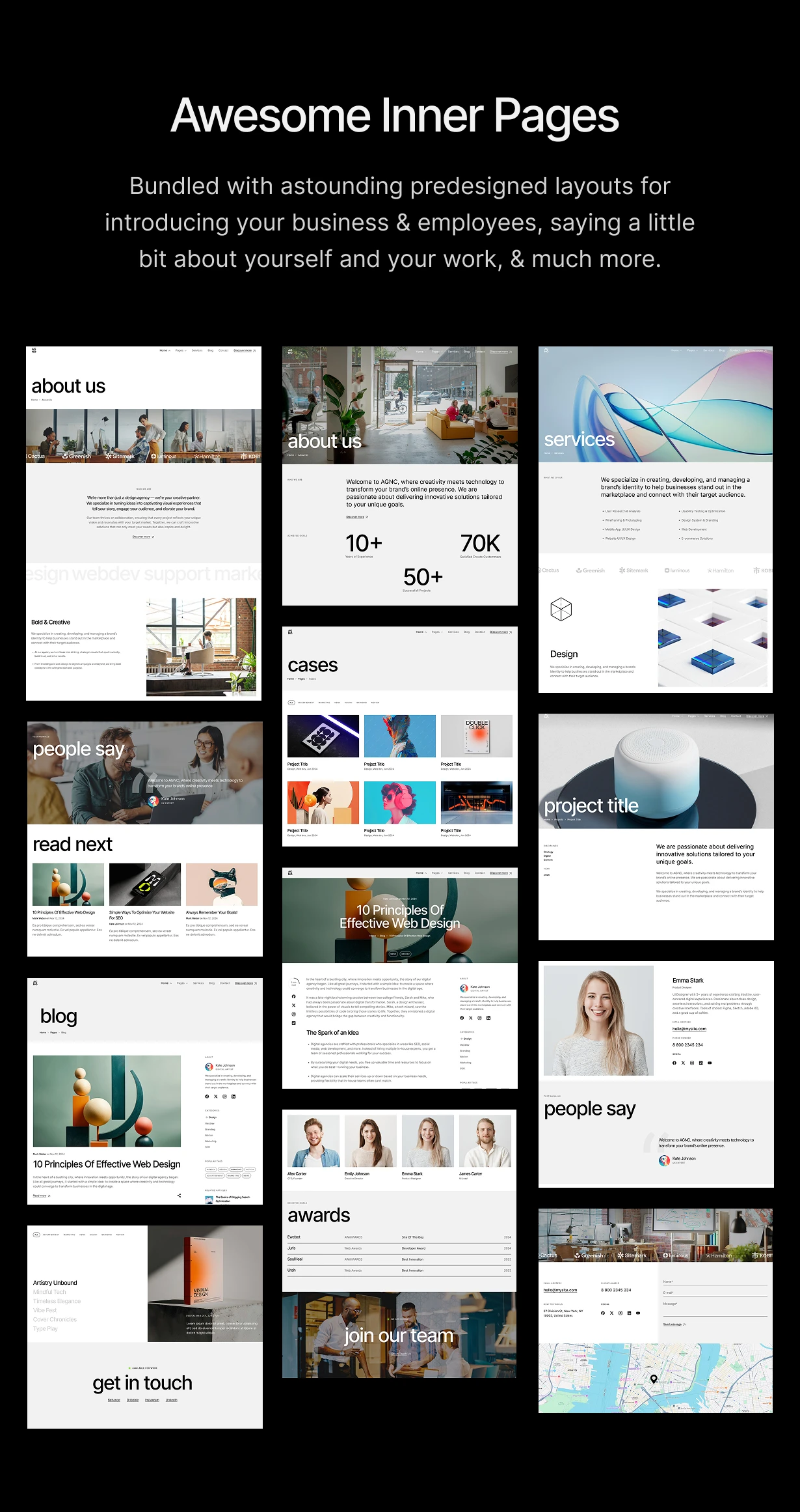 Agno – Creative Portfolio Agency WordPress Theme - 9