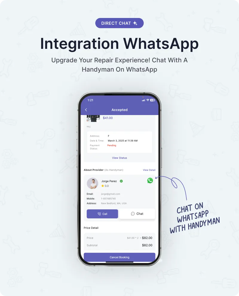 Handyman Service Flutter App | Handyman | Iqonic Design