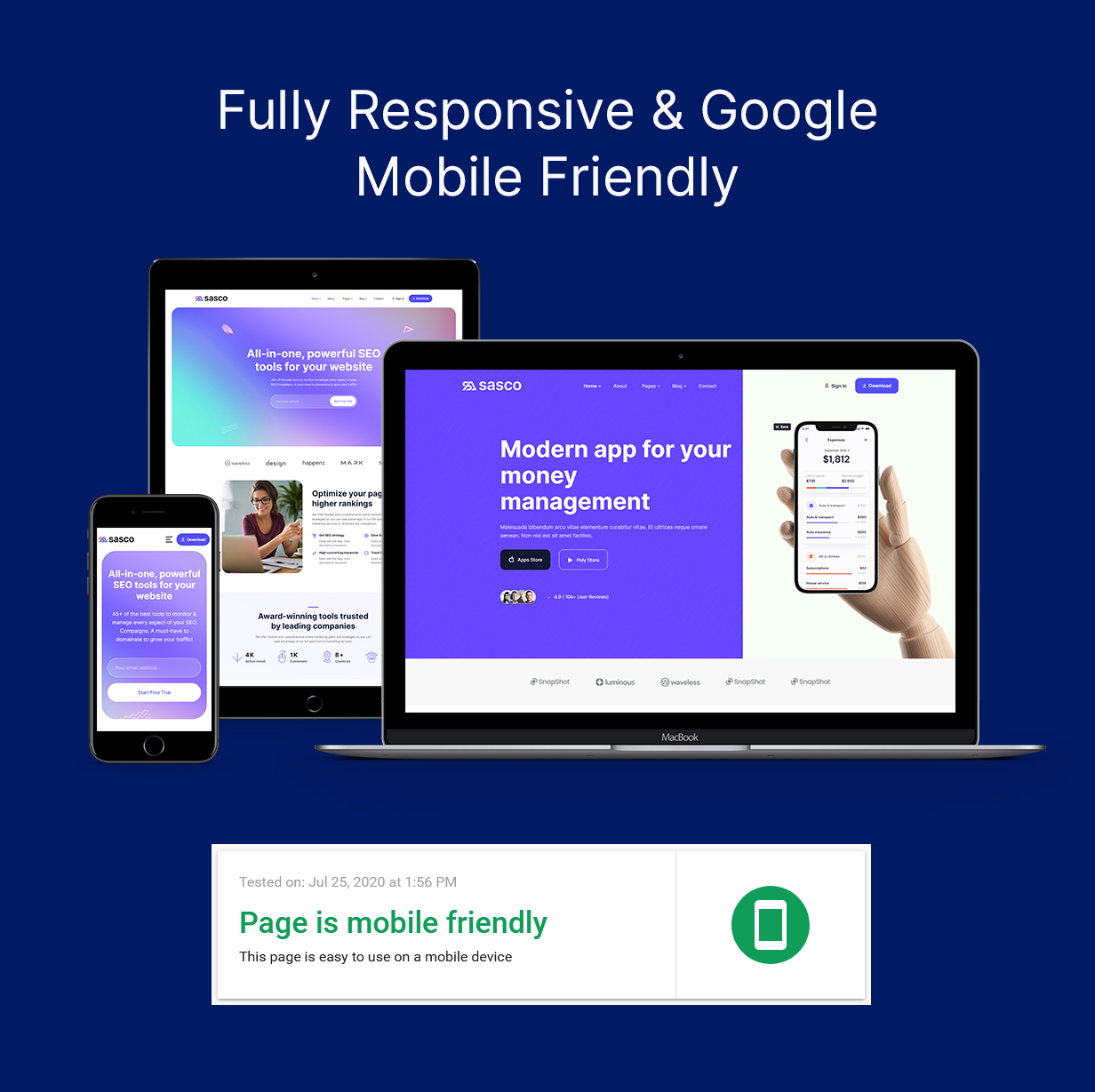 Sasco - SaaS Startup Multipurpose WordPress Theme