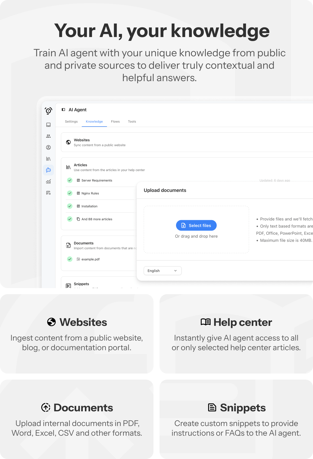 AI agent and chatbot addon for BeDesk support platform - 3