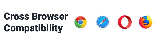 cross browser support for chrome, firefox, safari, opera