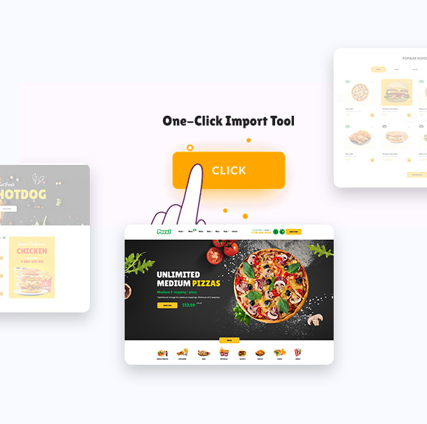 Poco - food restaurant wordpress theme - demo import