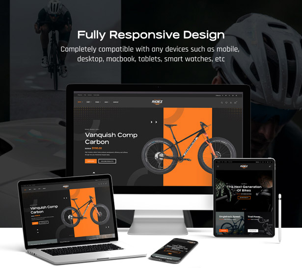 Bike Store WordPress Theme Design