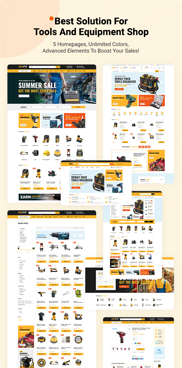 Equipo - Parts And Tools WordPress WooCommerce Theme - 1