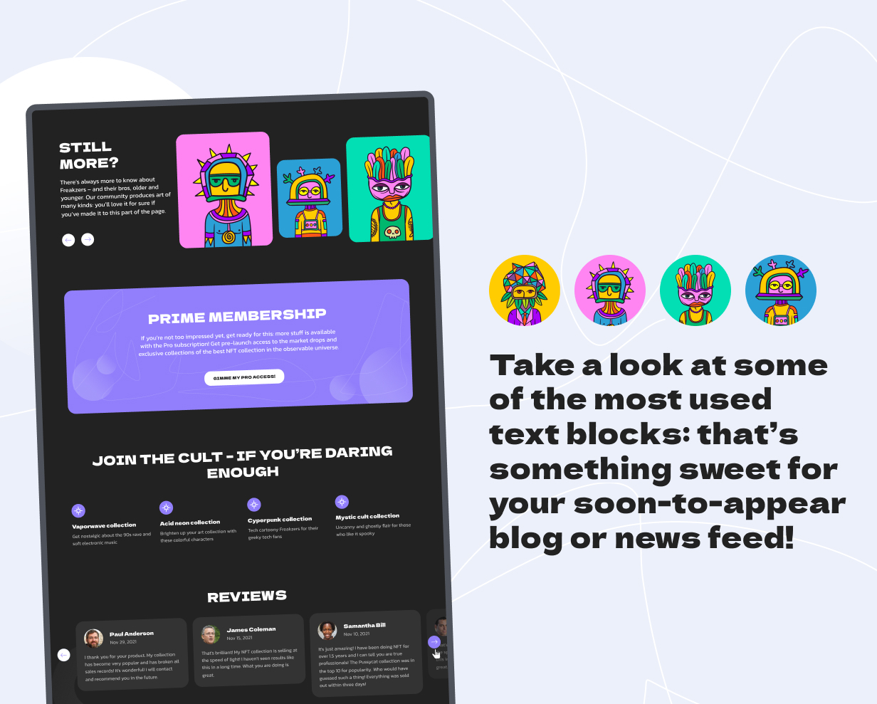 Freakzers - NFT Blockchain Website - 6