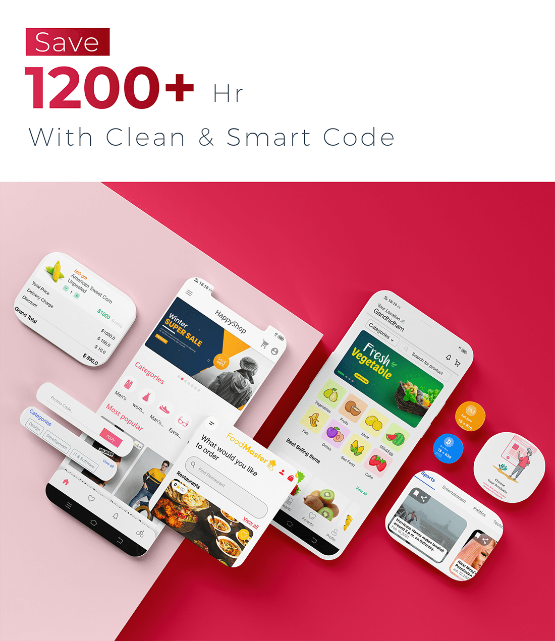SmartKit – Flutter 2.0 Full UI kit | Flutter Material Widget – Buy Apps ...