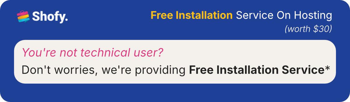 Free installation service