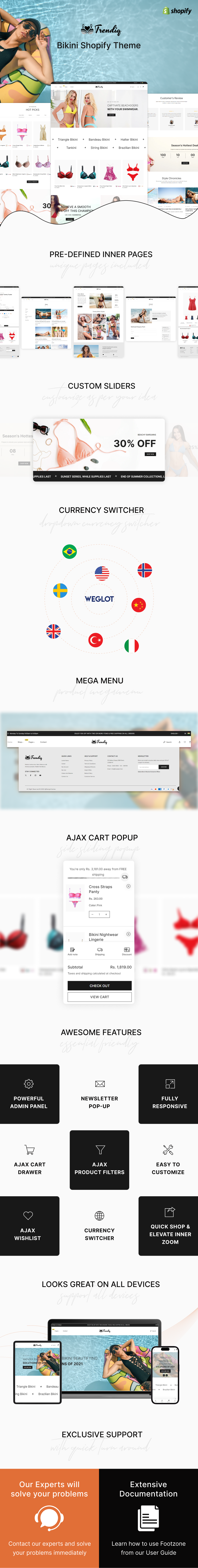 Trendiq -  Lingerie, Bikini Store Shopify Theme - 1
