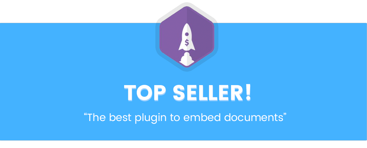 Top Seller! The best WordPress plugin to Embed PDF, Embed Word, Embed PPT, Embed Excel