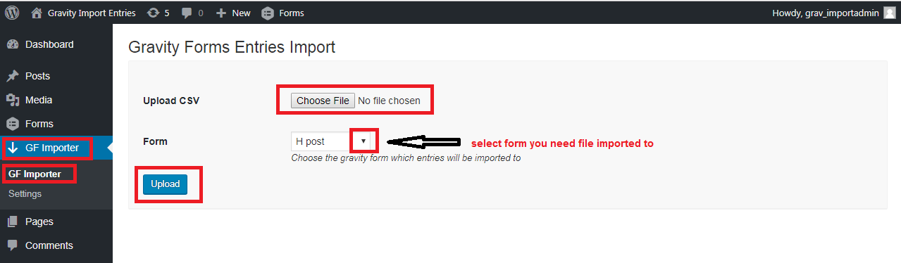 Import Entries for Gravity Forms