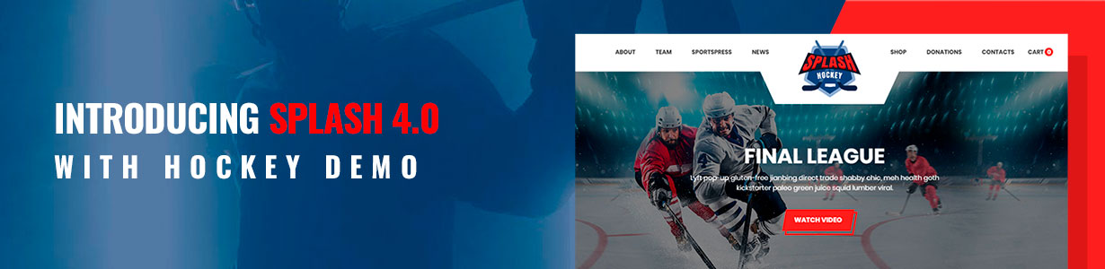 Splash - Sport Club WordPress Theme for Basketball, Football, Hockey