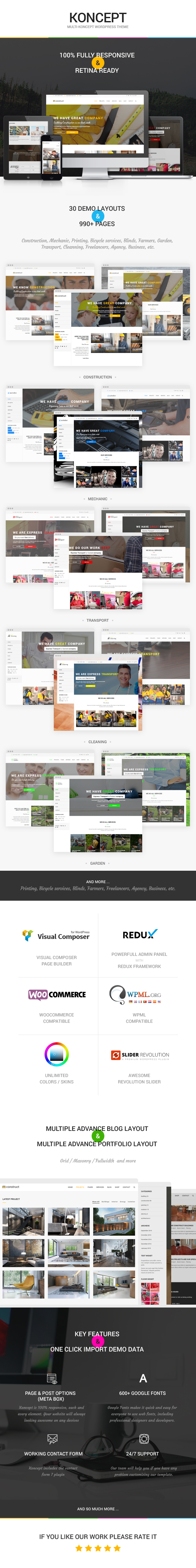 Koncept - Responsive Multi-Concept WordPress Theme - 1
