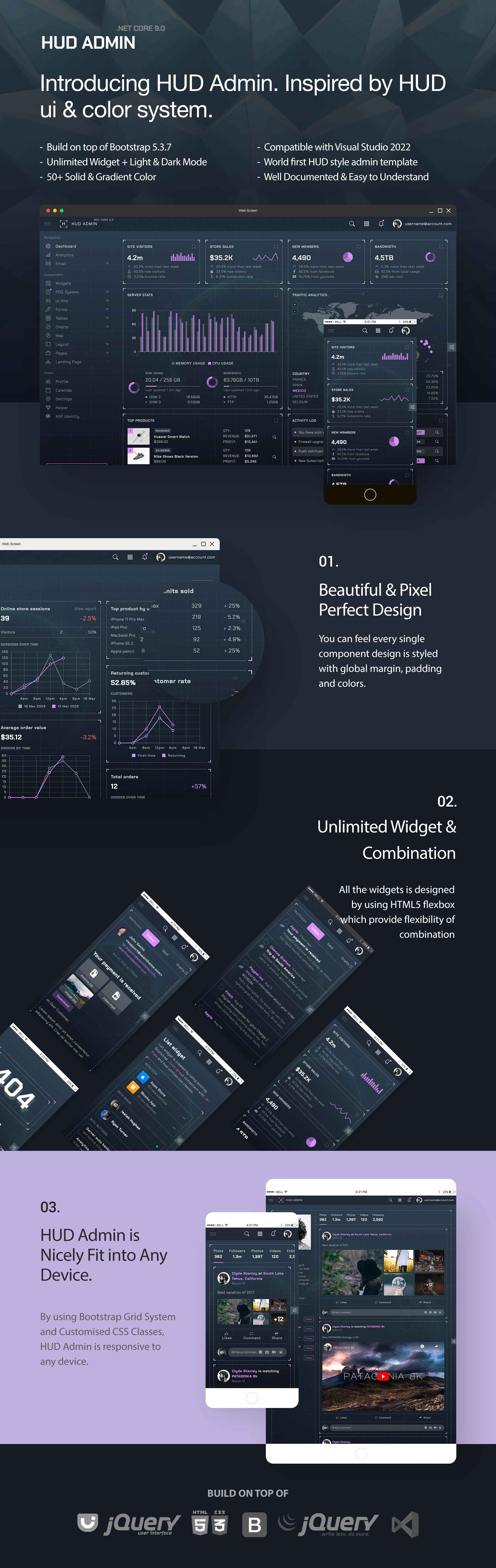 HUD - .NET Core 9.0 MVC Admin Template - 11