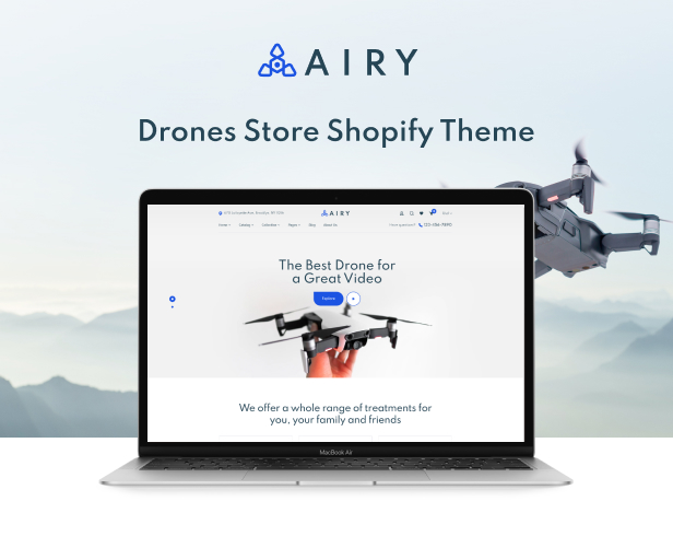 Airy - Drones Store Shopify Theme - 4