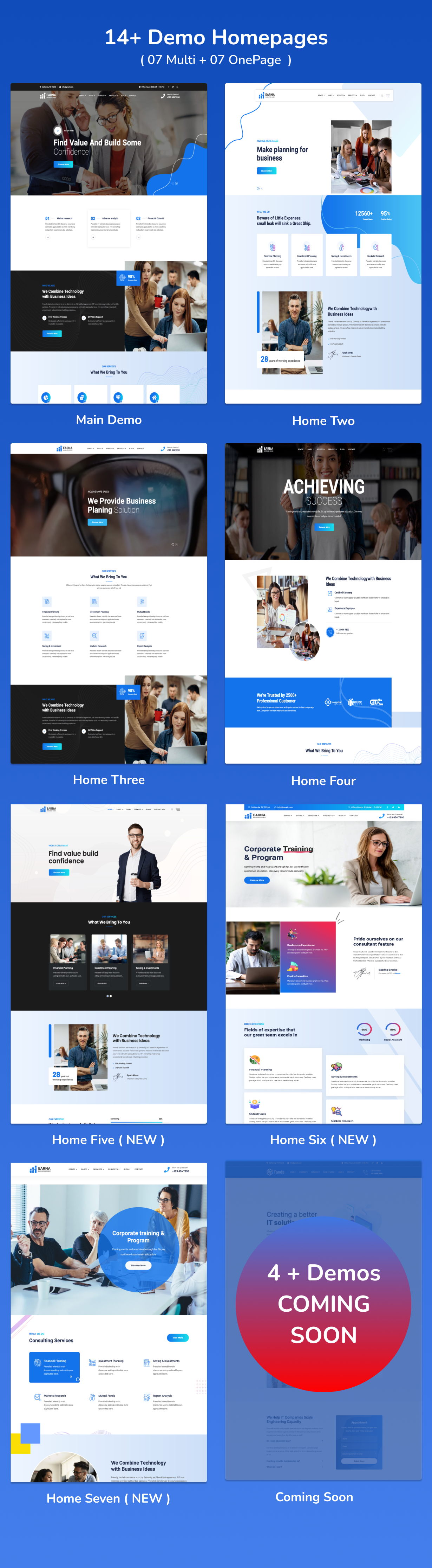 Earna - Consulting Business WordPress Theme 8