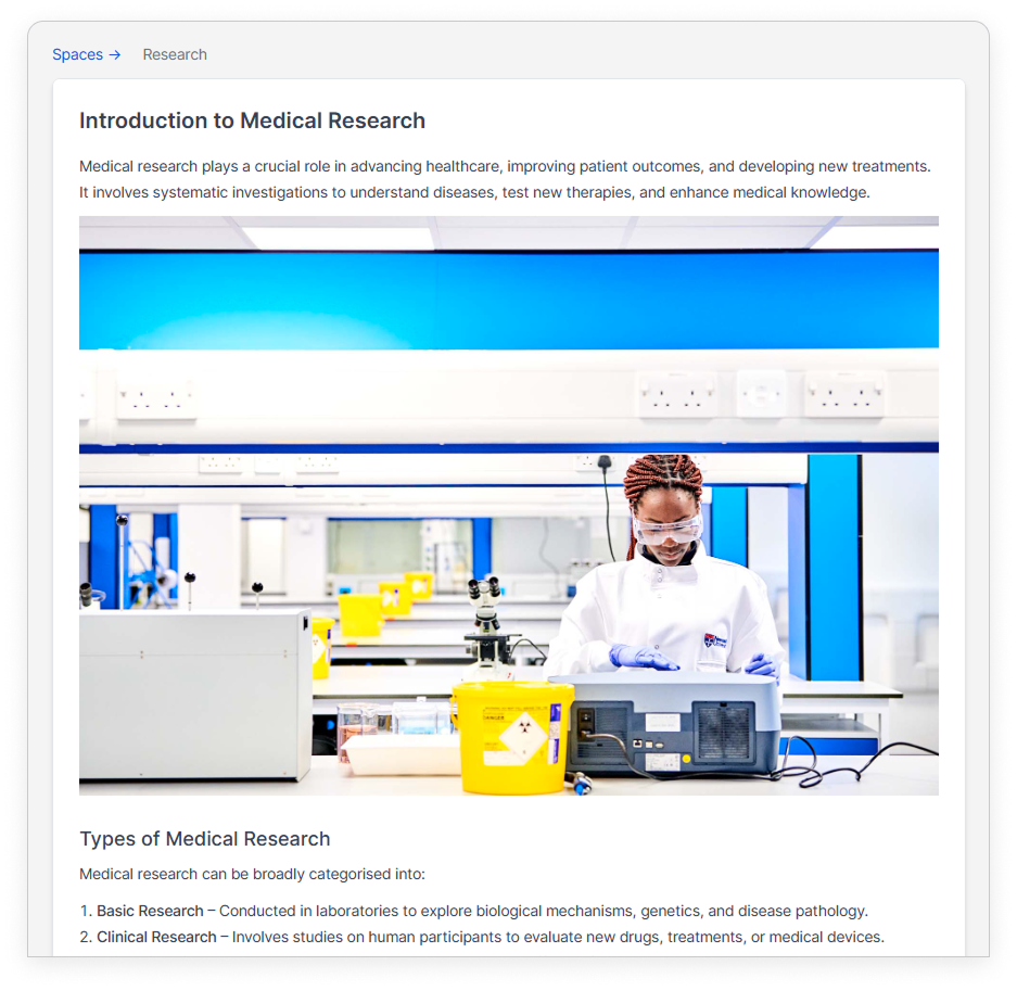 Improved article view page