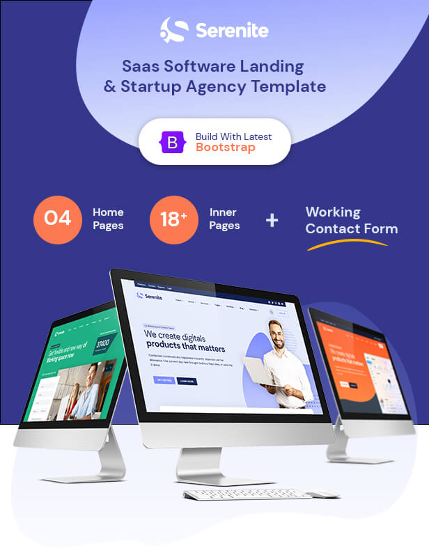 Saas Software Landing & Startup Agency Template