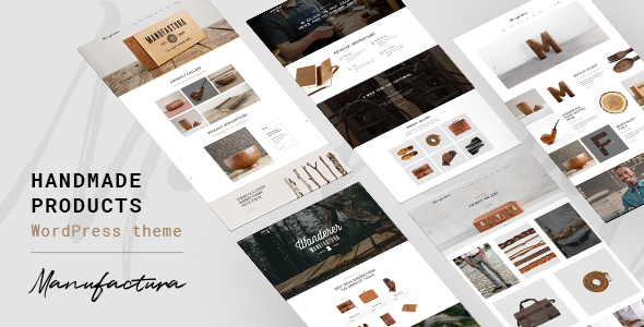 Manufactura - Handmade Products WordPress Theme