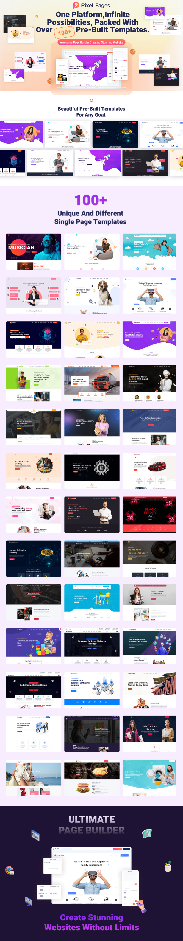 PixelPages - SAAS Application Website Builder for HTML Template - 3