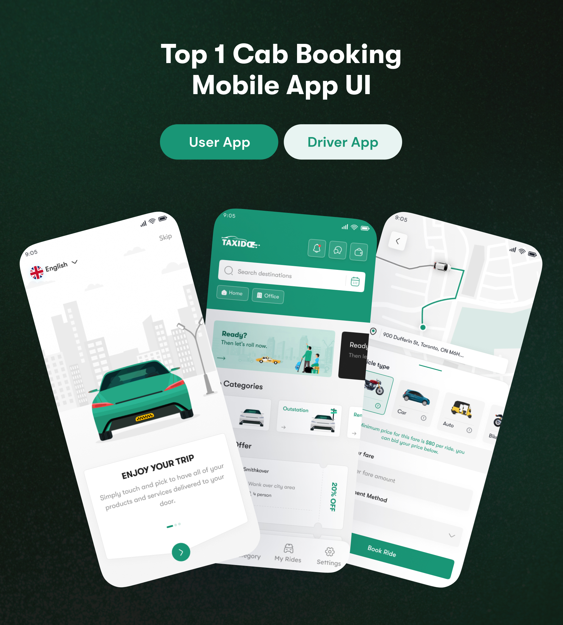 taxi app React Native App