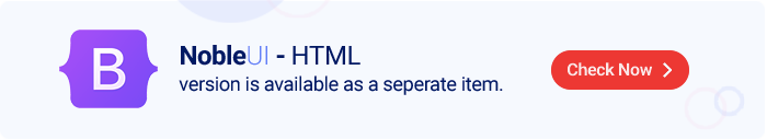 Click here for NobleUI - HTML version