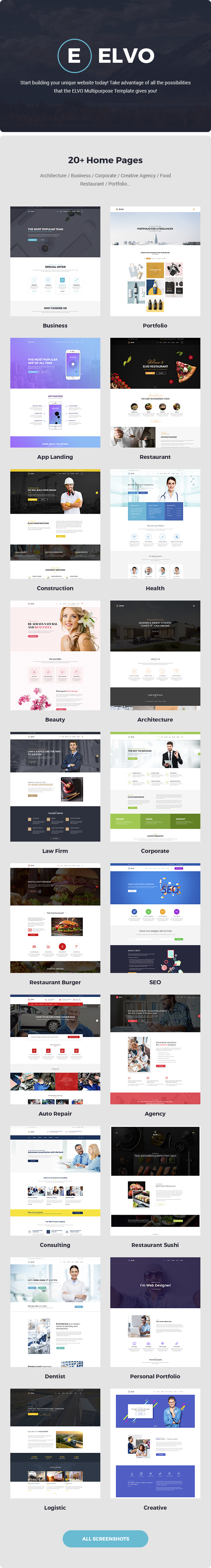 ELVO – Business Multipurpose Template