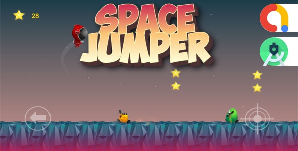 Space Jumper ( Android Studio + Admob + Multiple Characters + Reward Video Ads )