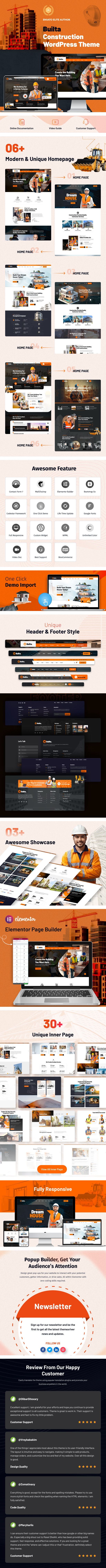 Builta - Construction WordPress Theme